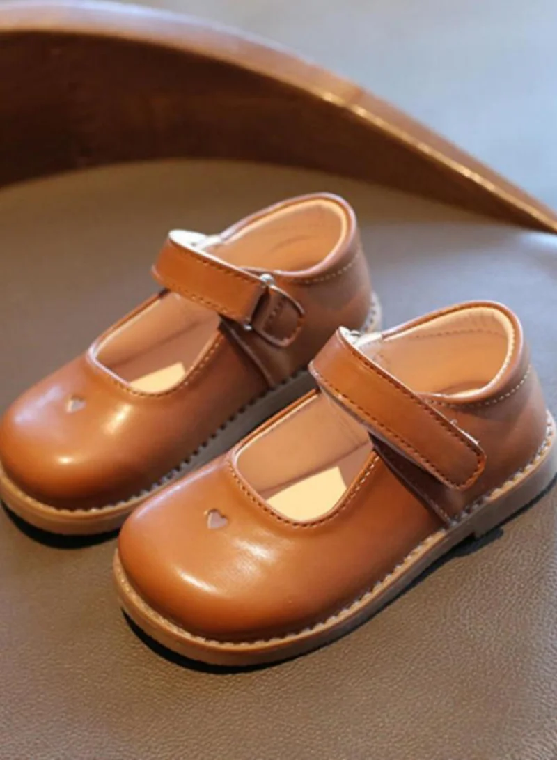 تايك تو حذاء ماري جين بناتي برونزي سادة